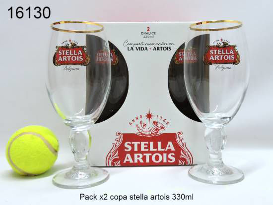 Imagen de PACK X2 COPA STELLA ARTOIS 330ML 1.25